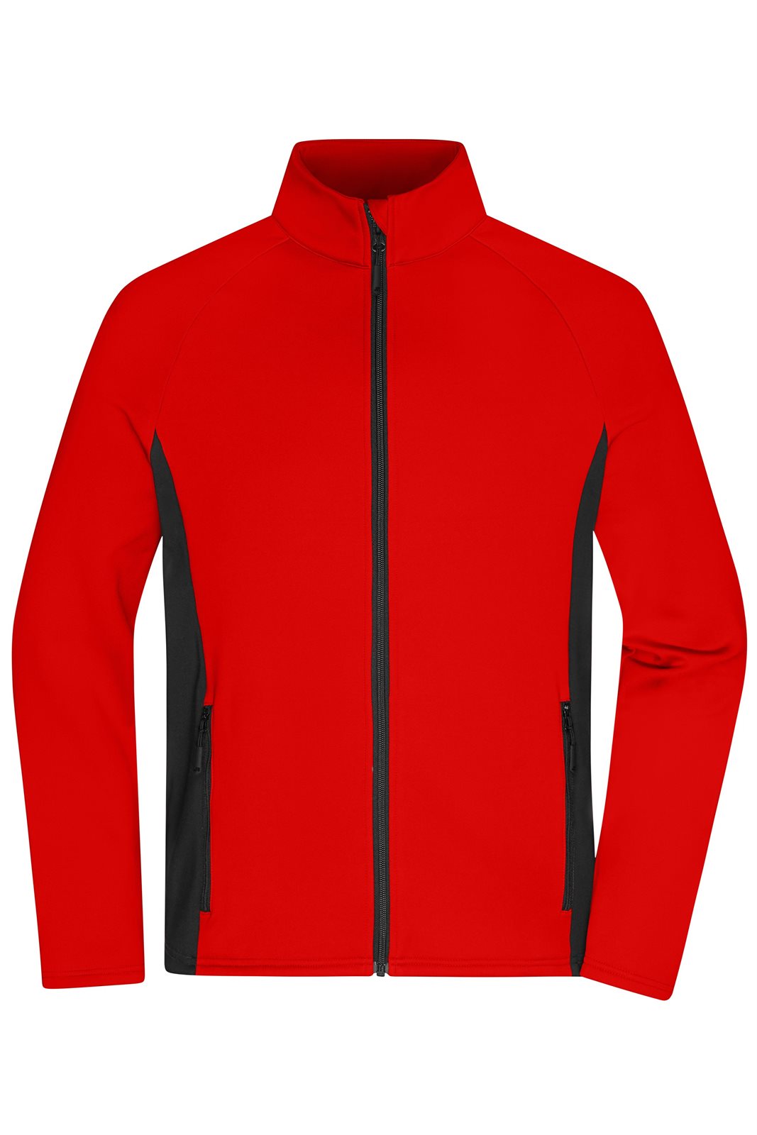 Jacke Herren Schwarz/Rot – Men's Stretchfleece Jacket