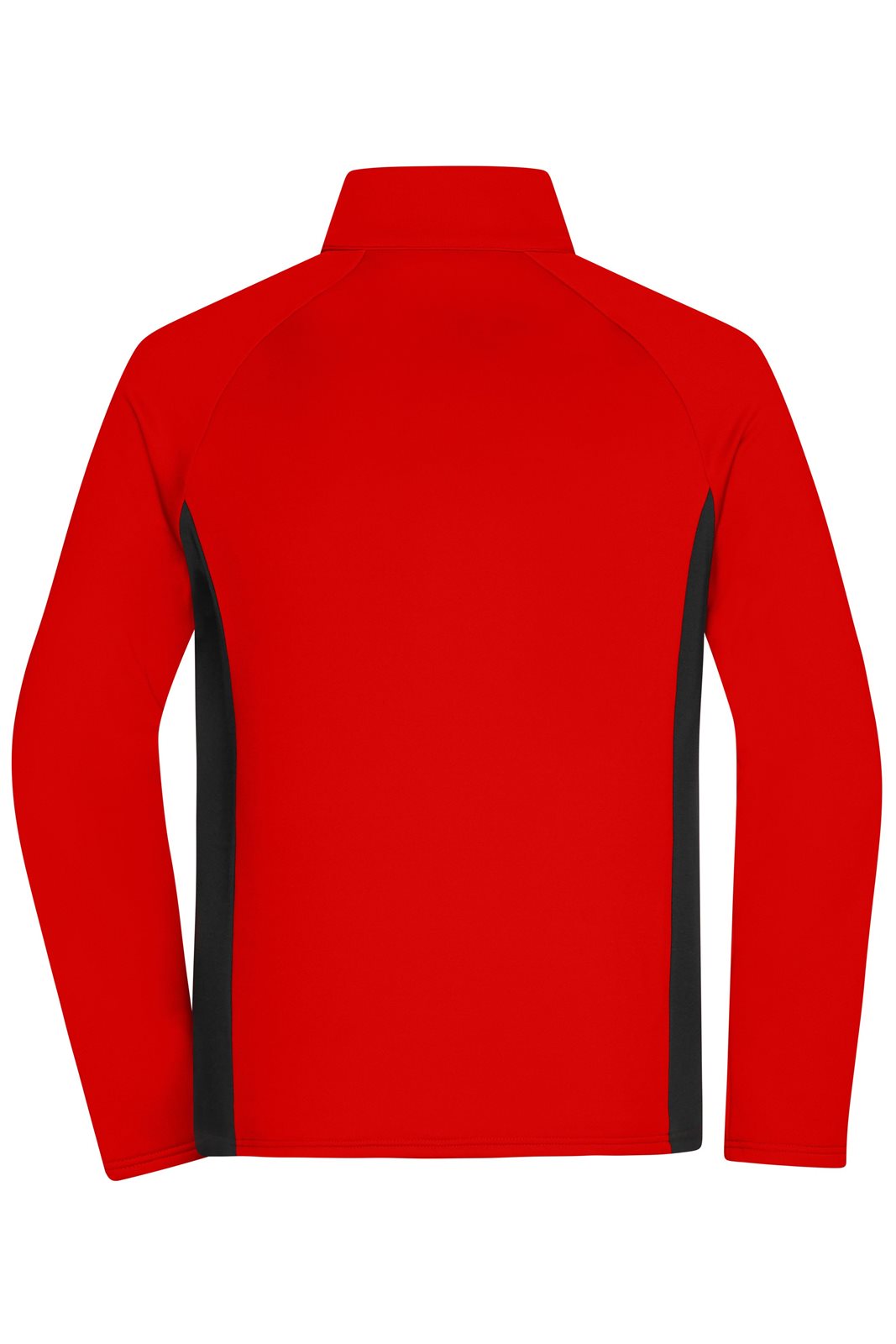 Jacke Herren Schwarz/Rot – Men's Stretchfleece Jacket, Detailansicht