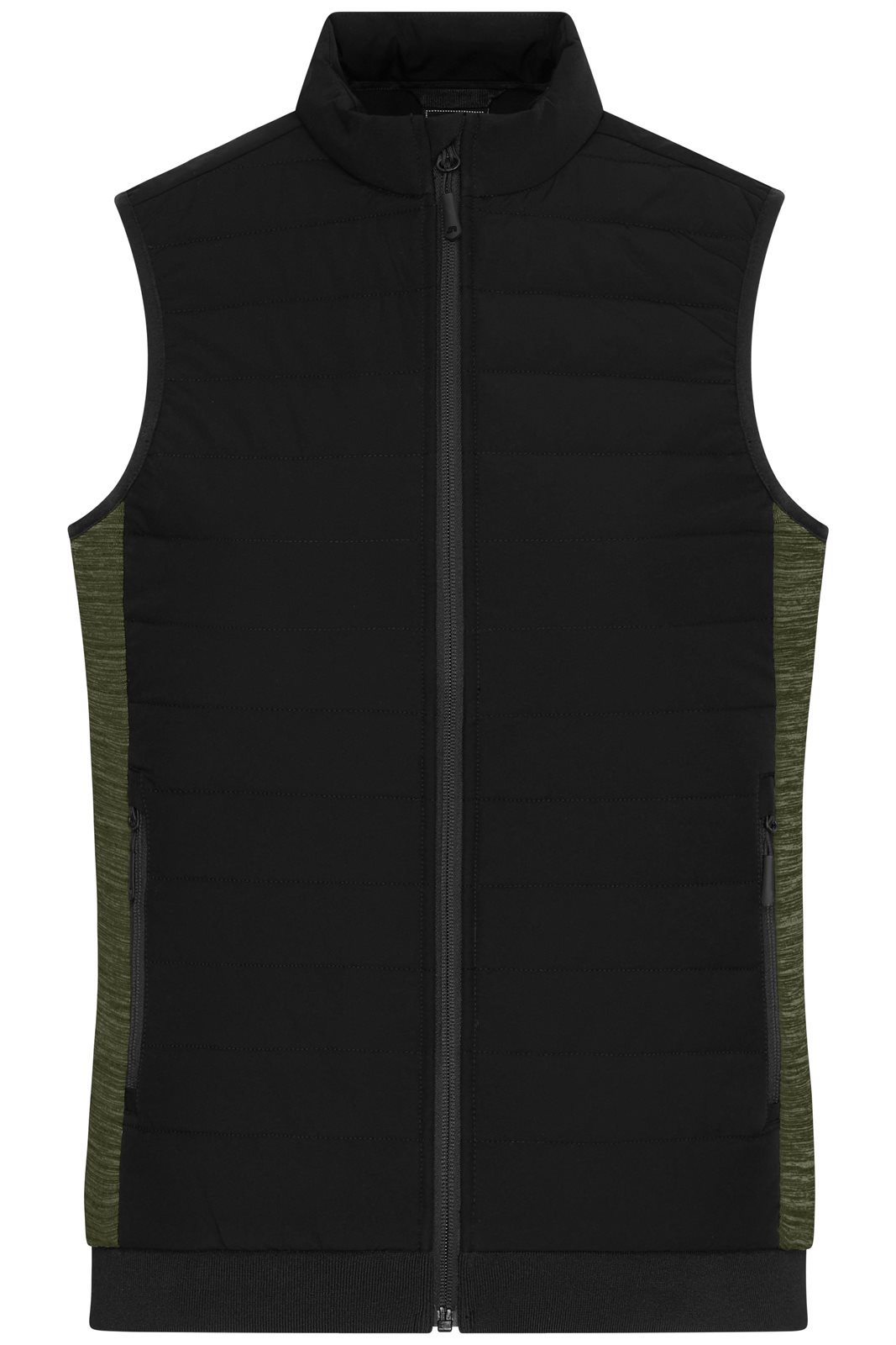 Weste Damen Schwarz/Oliv/Braun – Ladies' Padded Hybrid Vest