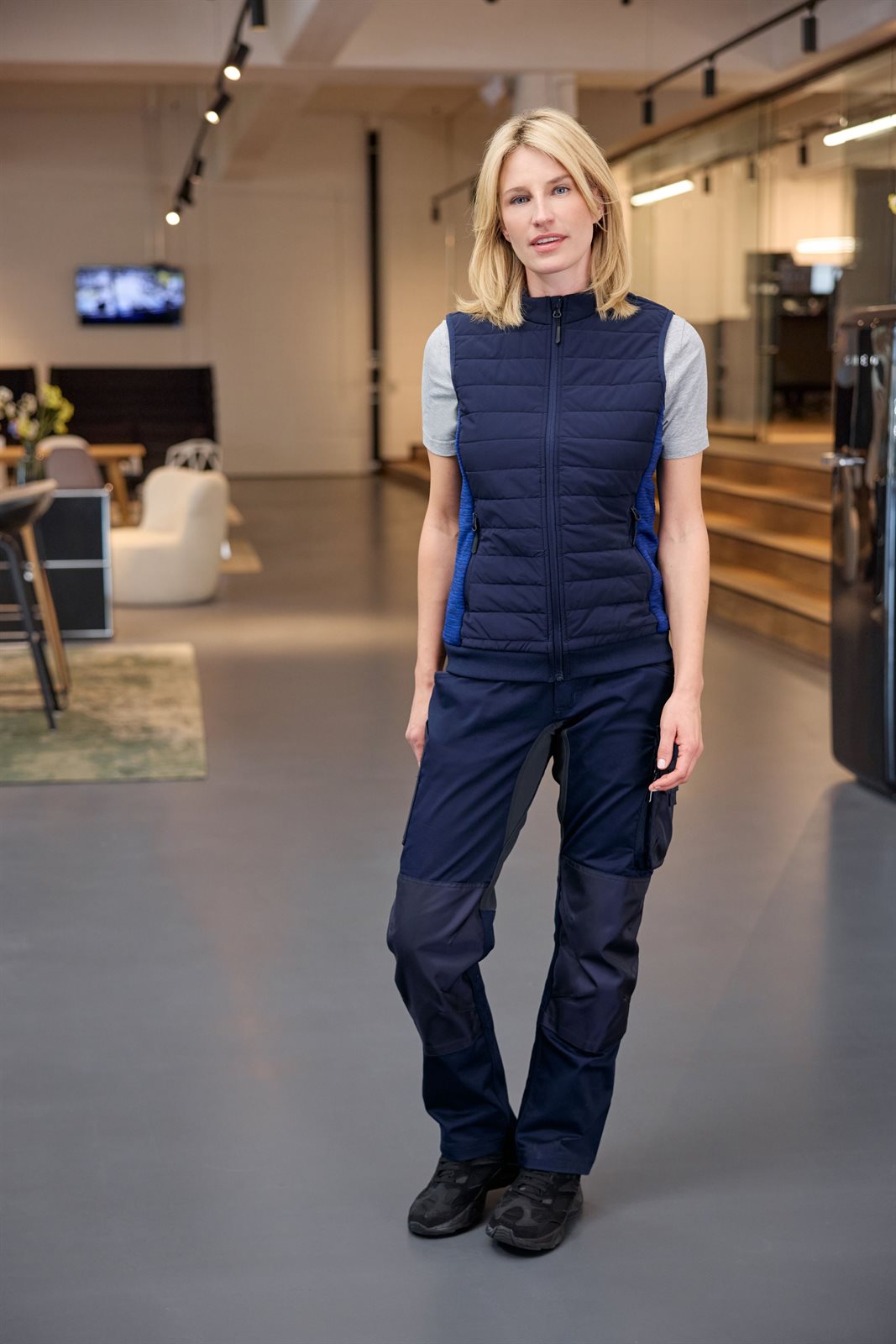 Weste Damen – Ladies' Padded Hybrid Vest, Detailansicht