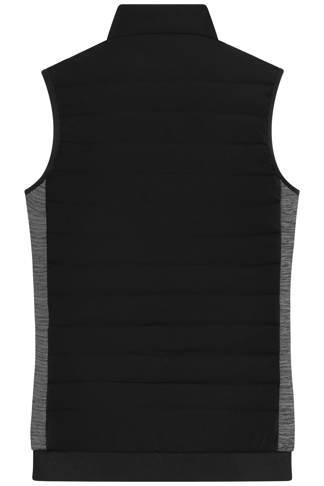 Weste Damen Schwarz/Grau – Ladies' Padded Hybrid Vest, Detailansicht