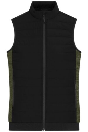 Weste Damen Schwarz/Grau – Ladies' Padded Hybrid Vest