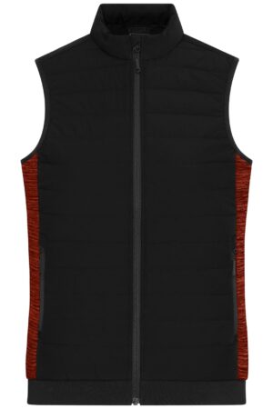 Weste Damen Schwarz/Grau – Ladies' Padded Hybrid Vest