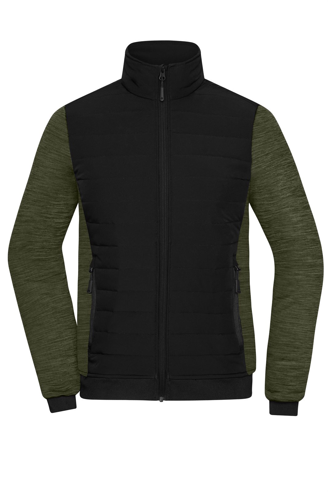 Jacke Damen Schwarz/Oliv/Braun – Ladies' Padded Hybrid Jacket