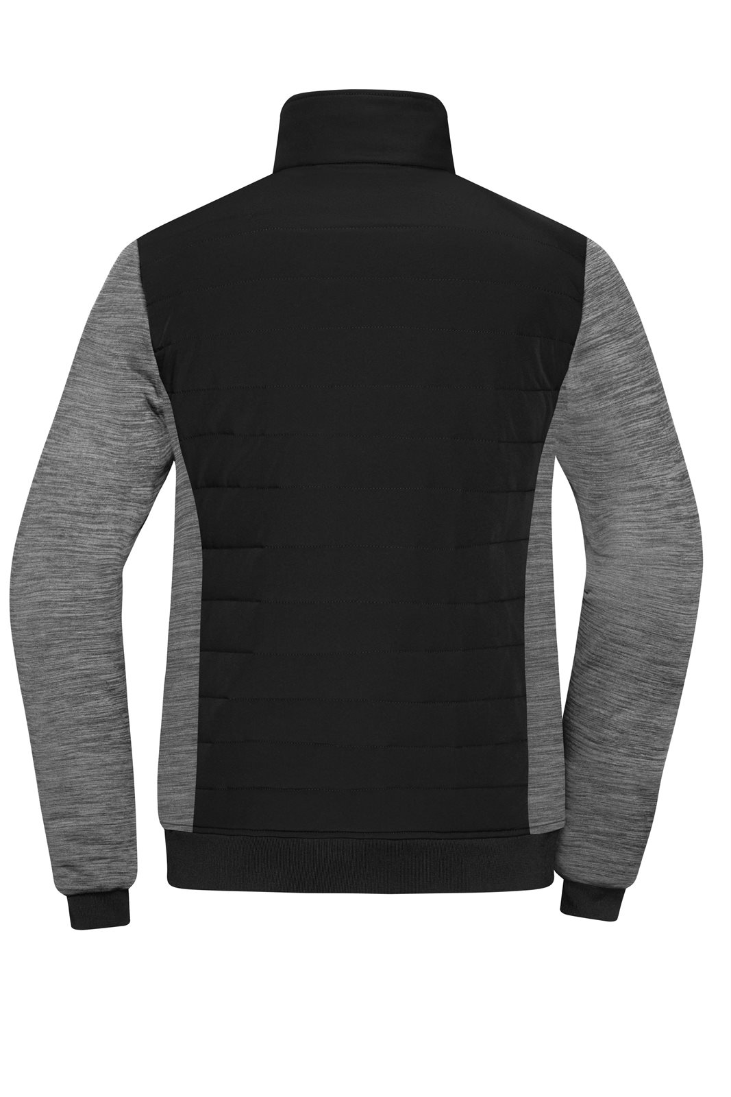 Jacke Damen Schwarz/Grau – Ladies' Padded Hybrid Jacket, Detailansicht