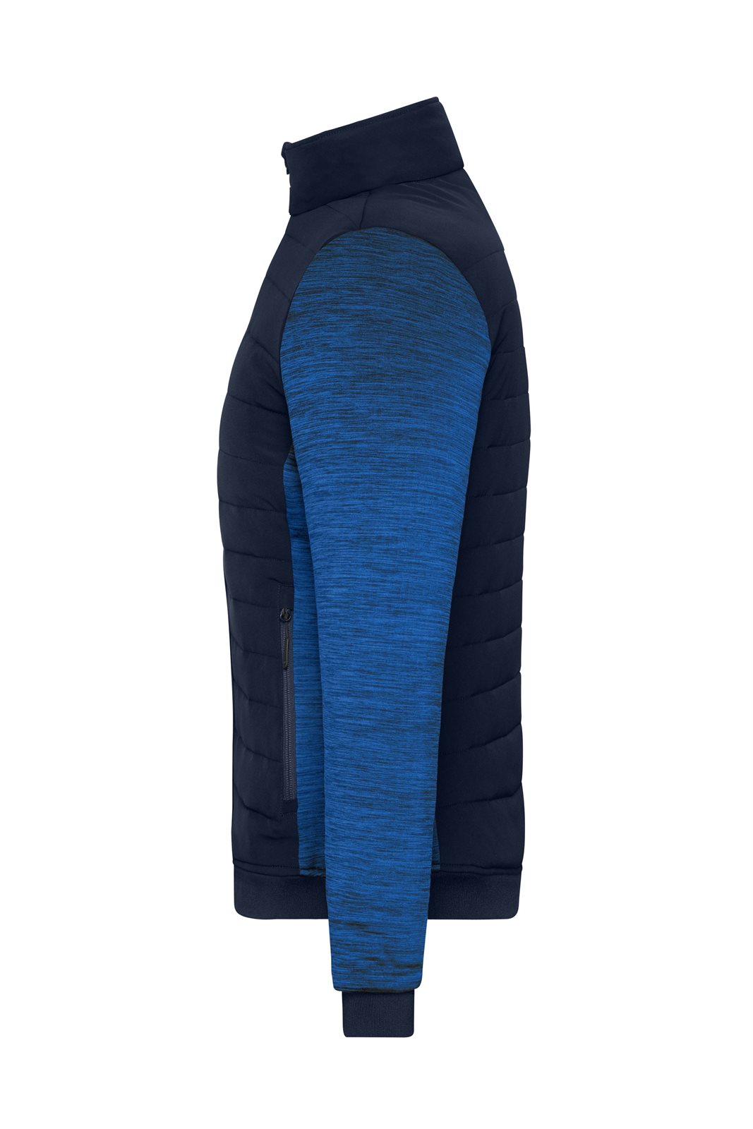 Jacke Damen Blau – Ladies' Padded Hybrid Jacket, Detailansicht
