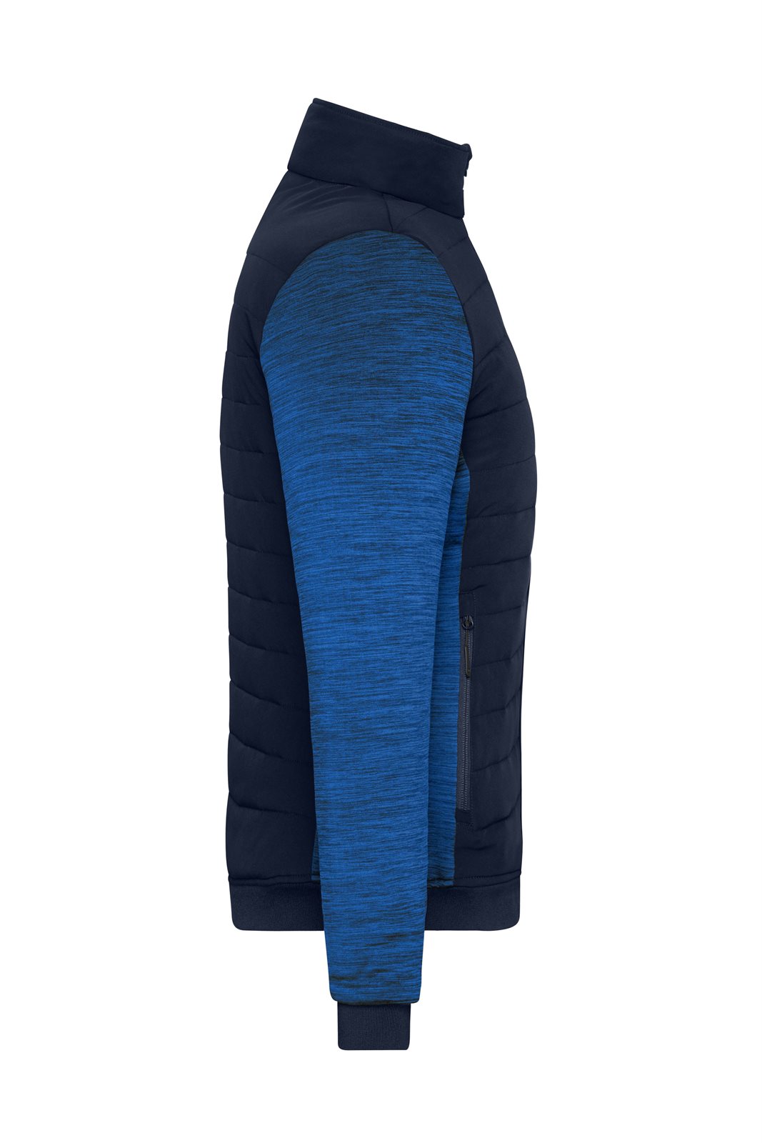 Jacke Damen Blau – Ladies' Padded Hybrid Jacket, Detailansicht