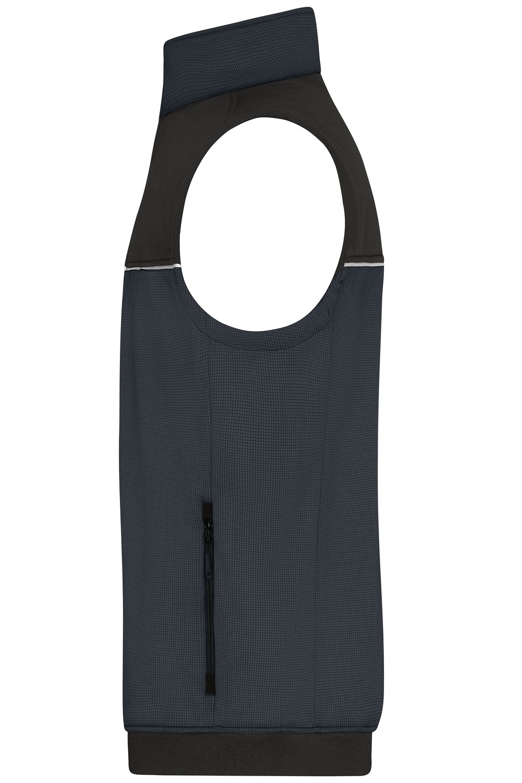 Weste Unisex Schwarz/Grau – Hybrid Workwear Vest, Detailansicht