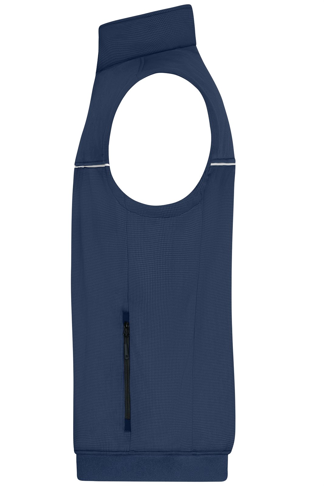 Weste Unisex Blau – Hybrid Workwear Vest, Detailansicht
