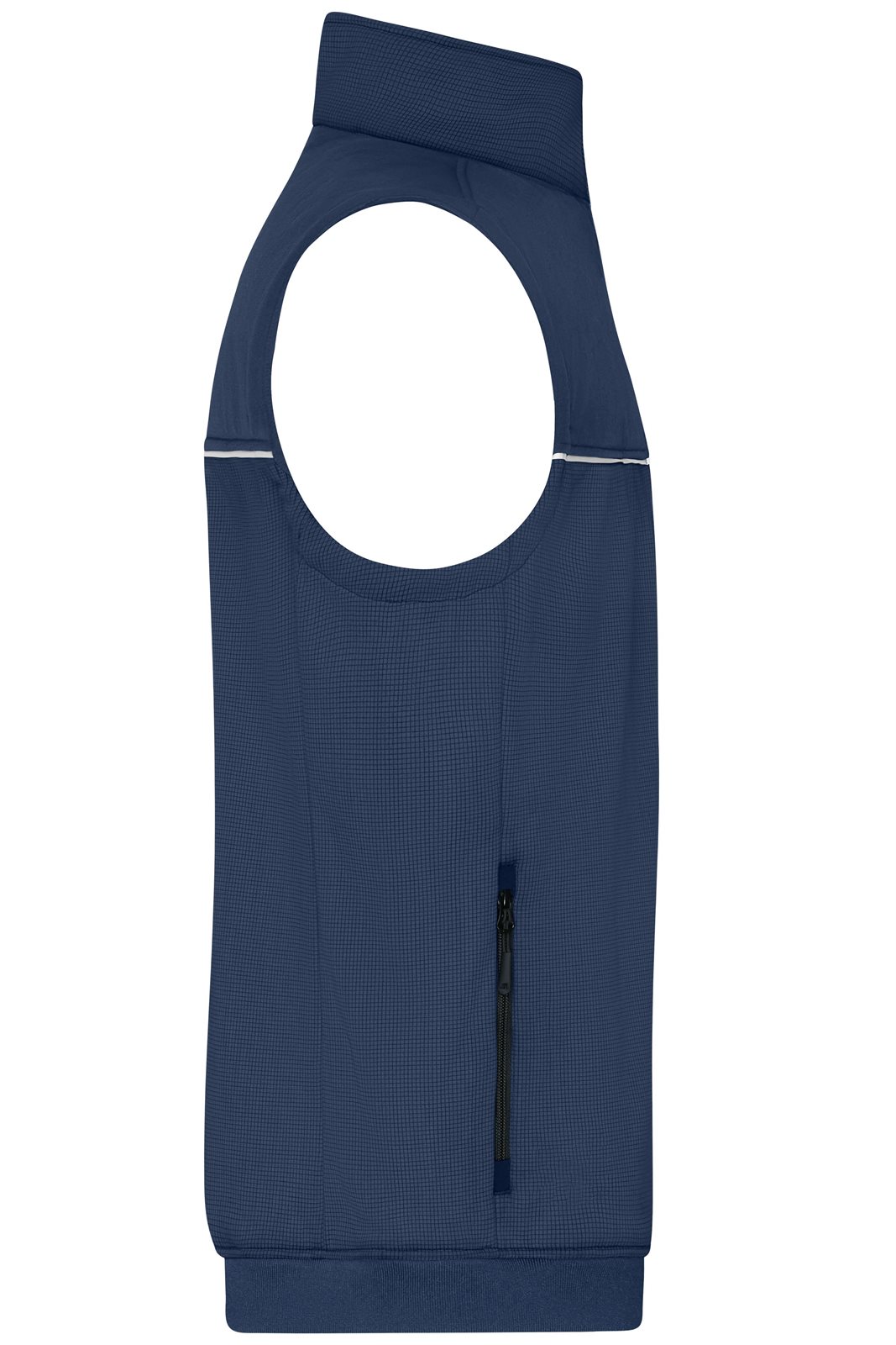 Weste Unisex Blau – Hybrid Workwear Vest, Detailansicht