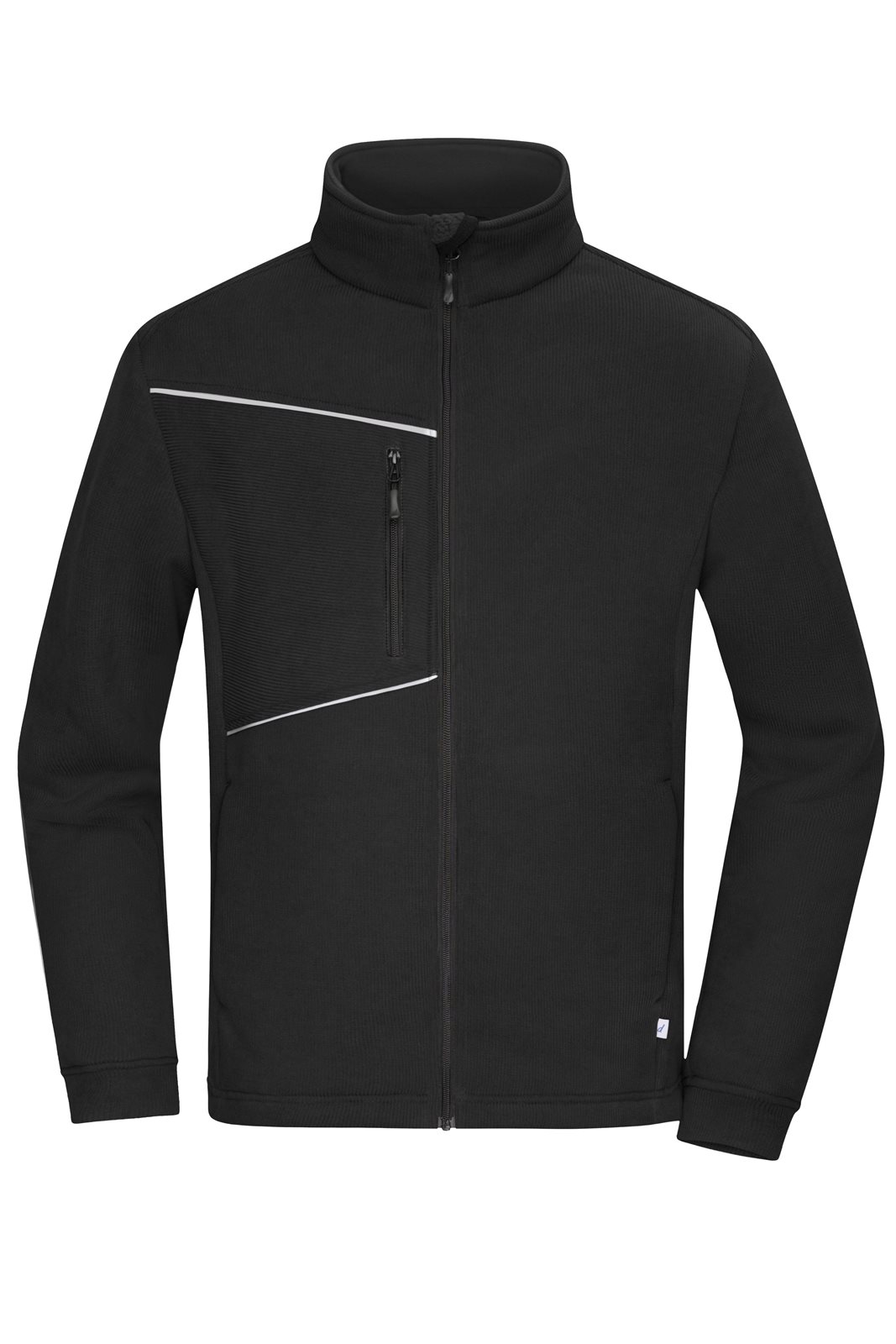 Jacke Unisex Schwarz – Fleece Jacket - Corduroy Look