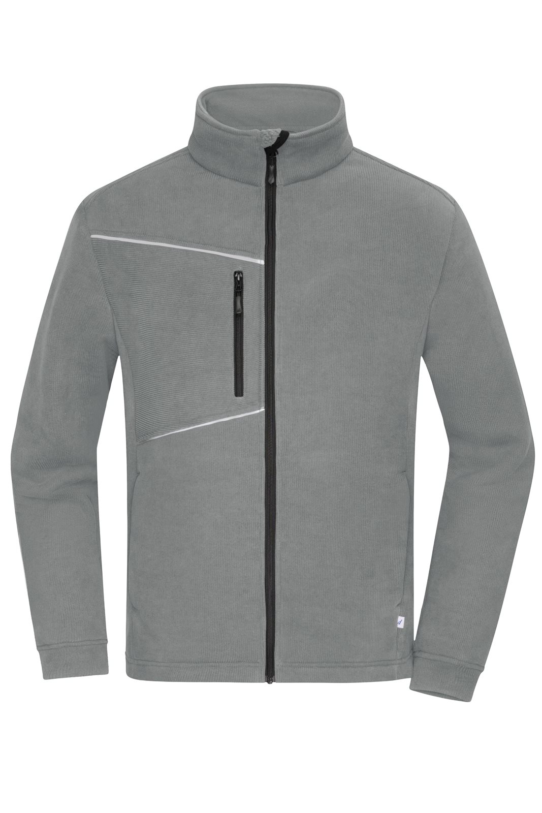 Jacke Unisex Grau – Fleece Jacket - Corduroy Look