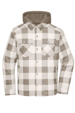Jacke Unisex Schwarz/Grau – Workwear Check Shirt Jacket