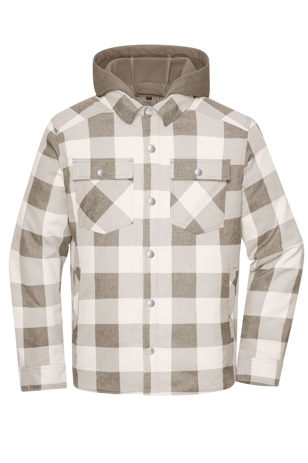 Jacke Unisex Braun/Grau – Workwear Check Shirt Jacket