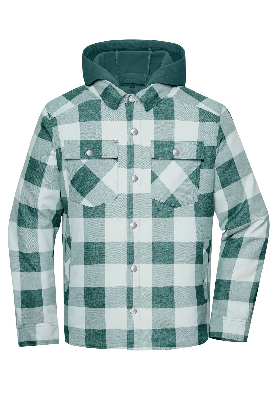 Jacke Unisex Grün/Grau – Workwear Check Shirt Jacket