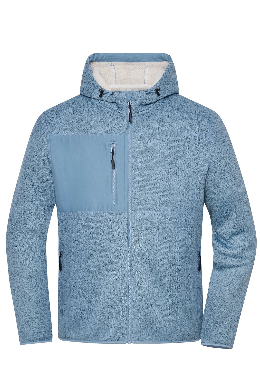 Jacke Unisex Blau/Braun – Workwear Knitted Fleece Jacket