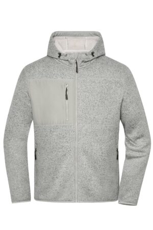 Jacke Unisex Grau/Braun – Workwear Knitted Fleece Jacket