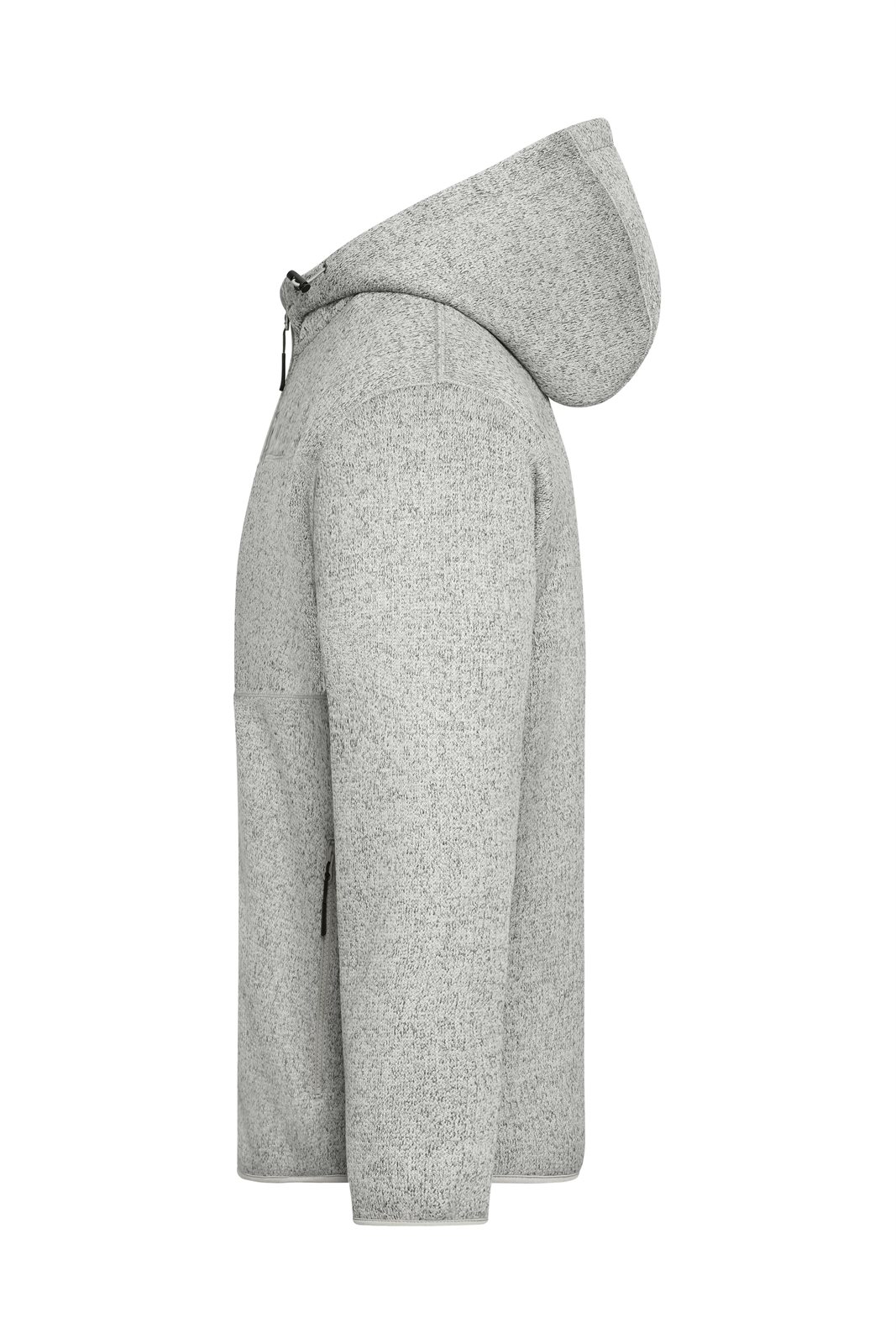 Jacke Unisex Grau/Braun – Workwear Knitted Fleece Jacket, Detailansicht
