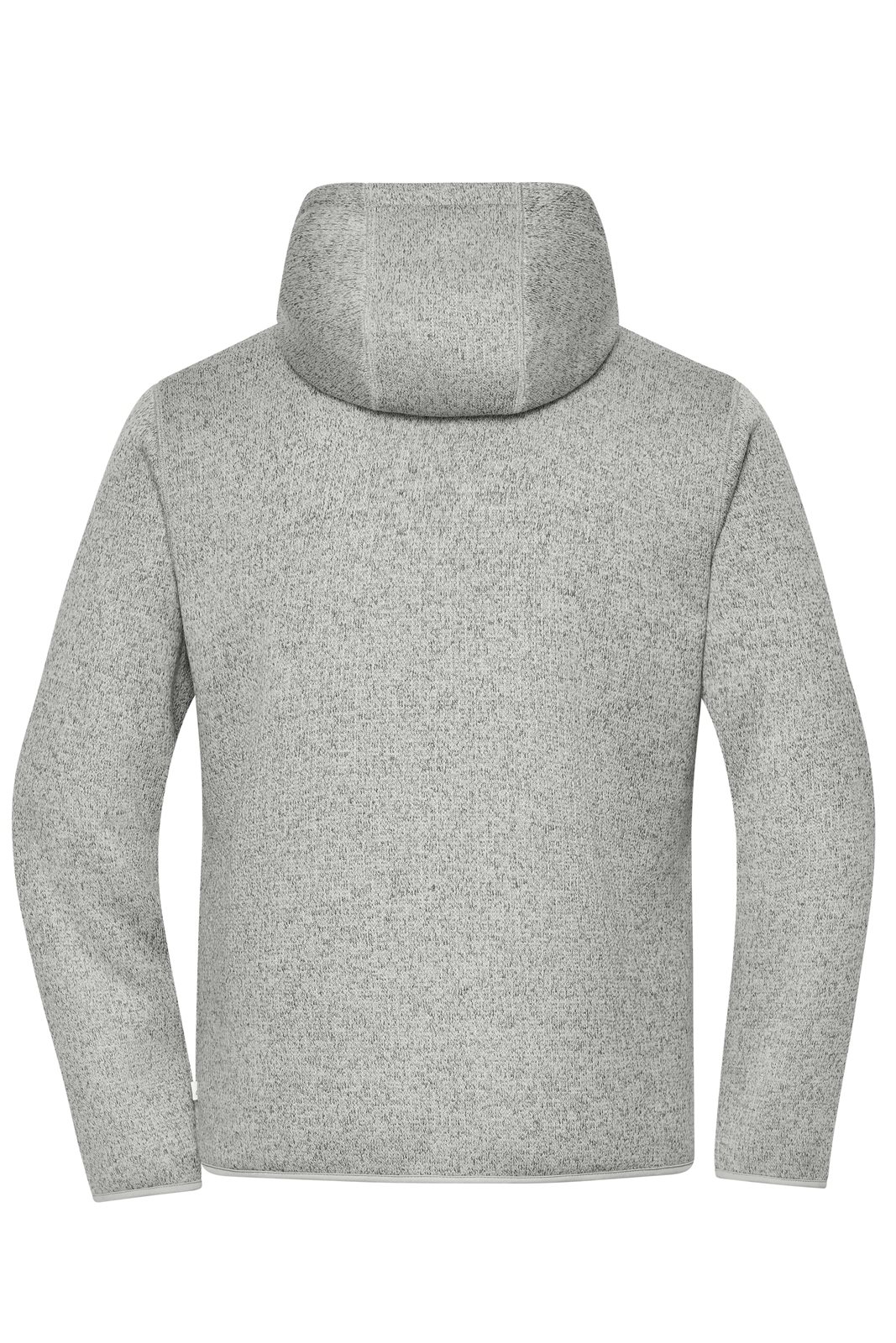 Jacke Unisex Grau/Braun – Workwear Knitted Fleece Jacket, Detailansicht