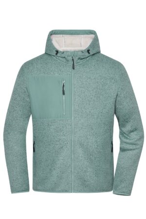 Jacke Unisex Grau/Braun – Workwear Knitted Fleece Jacket