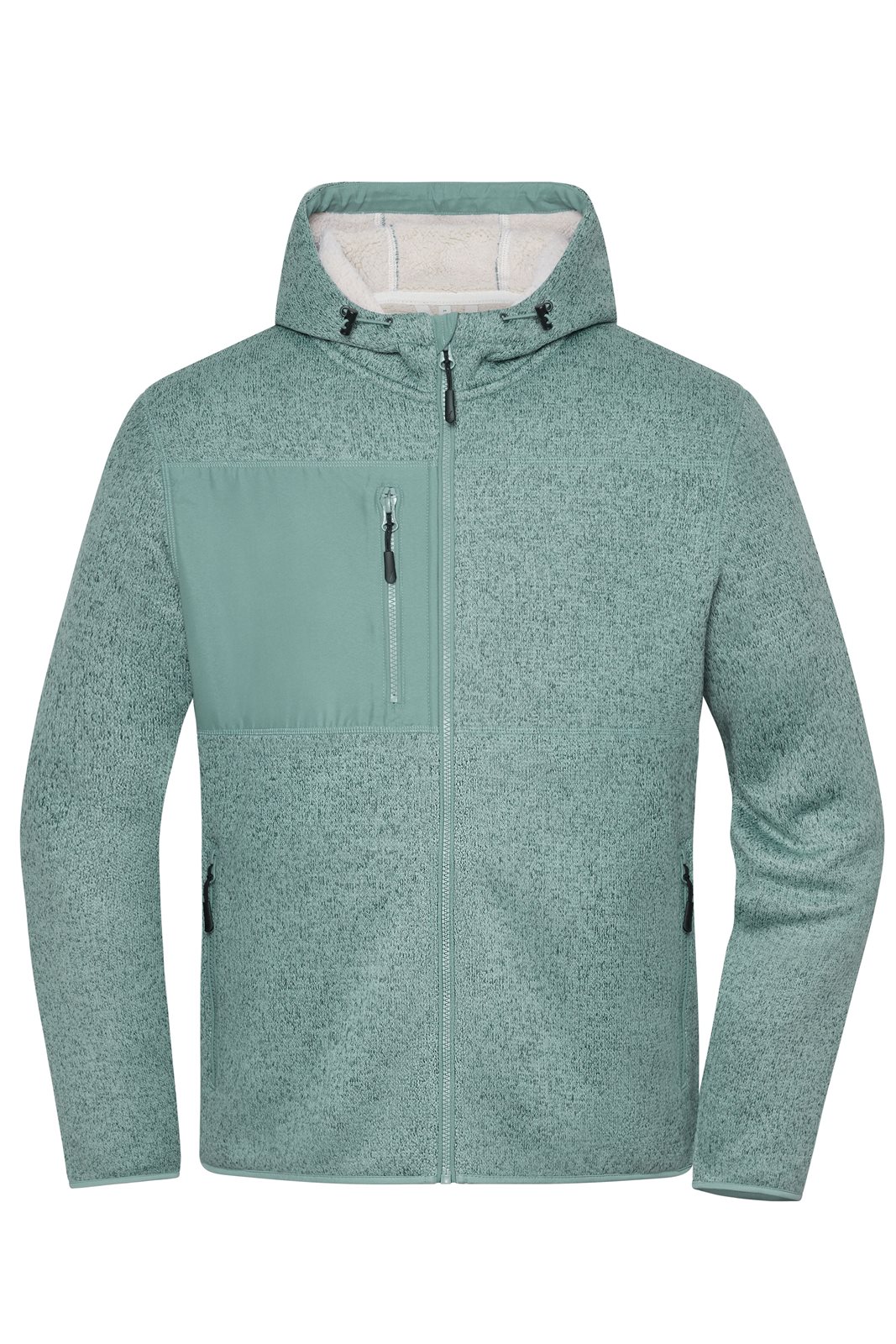 Jacke Unisex Grün/Braun – Workwear Knitted Fleece Jacket