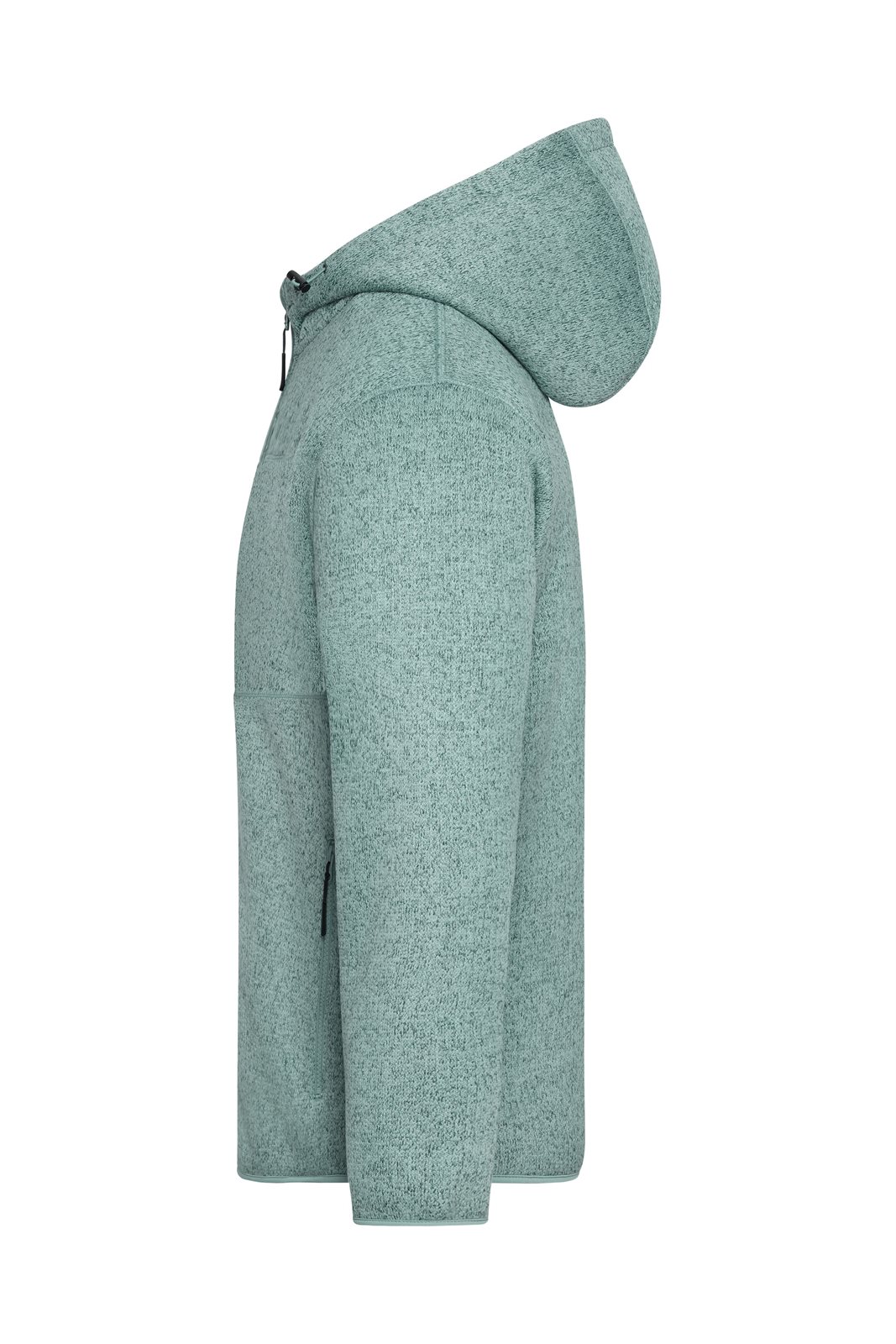 Jacke Unisex Grün/Braun – Workwear Knitted Fleece Jacket, Detailansicht