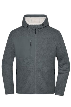 Jacke Unisex Grau/Braun – Workwear Knitted Fleece Jacket