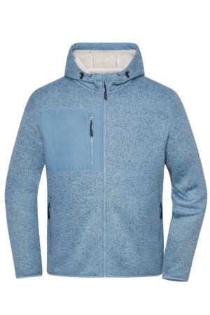Jacke Unisex Grau/Braun – Workwear Knitted Fleece Jacket