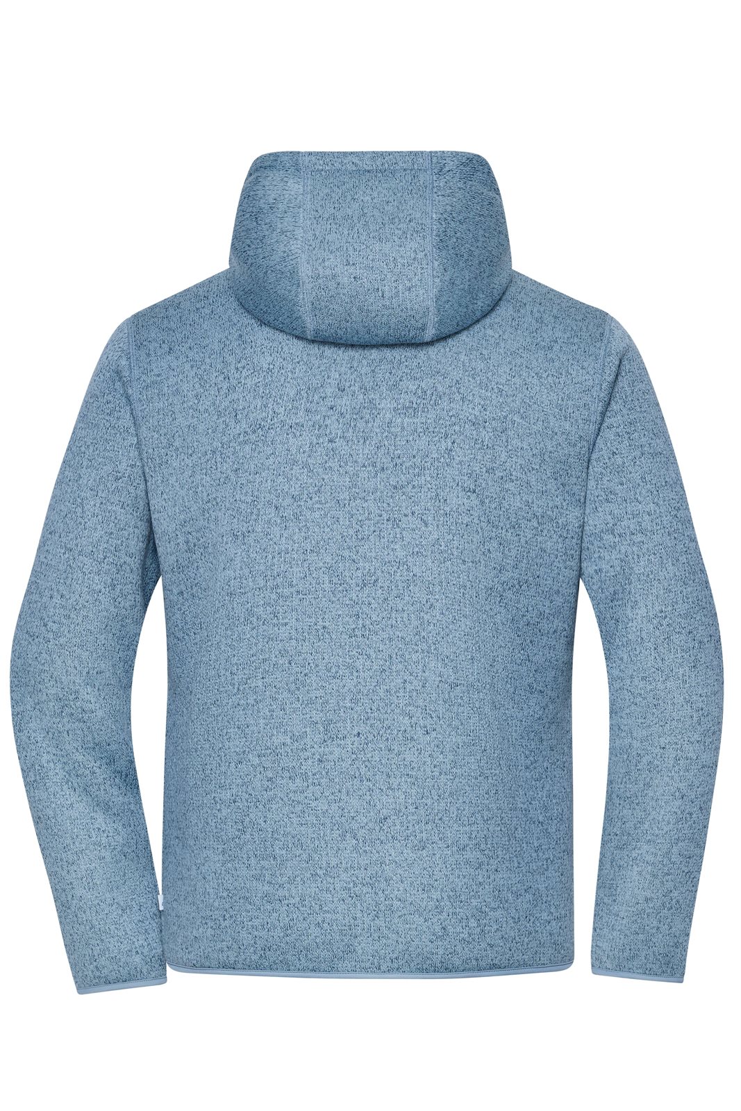 Jacke Unisex Blau/Braun – Workwear Knitted Fleece Jacket, Detailansicht