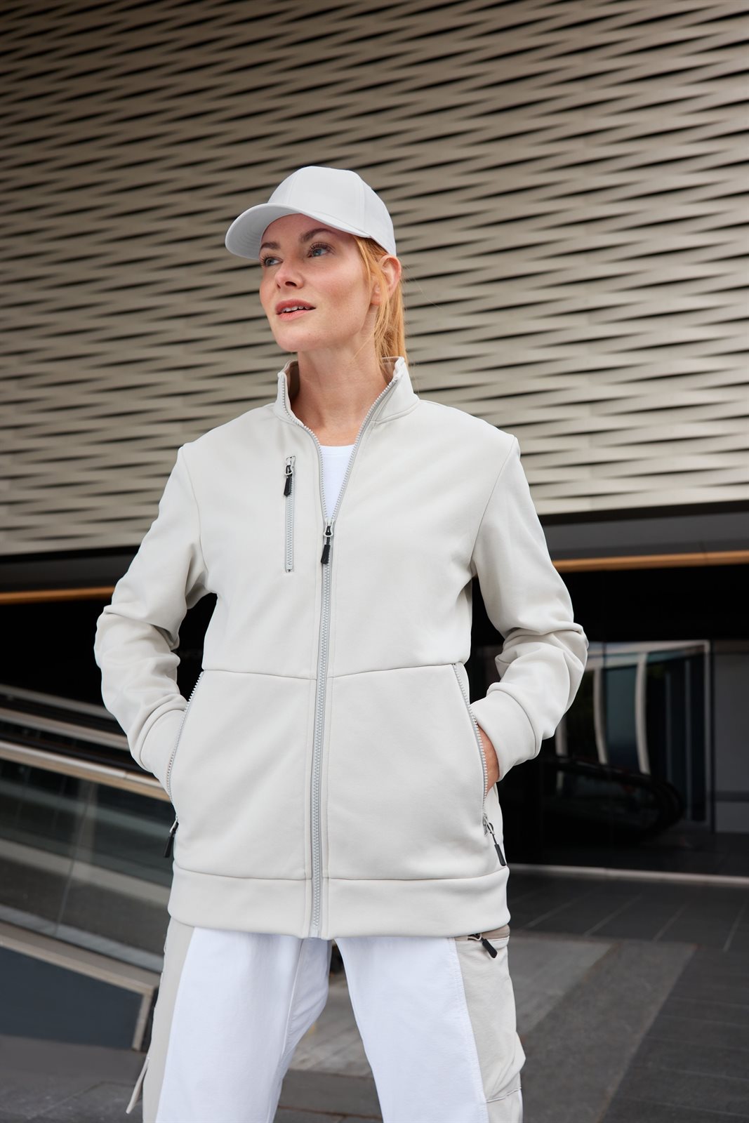 Jacke Unisex – Workwear Fleece Jacket, Detailansicht