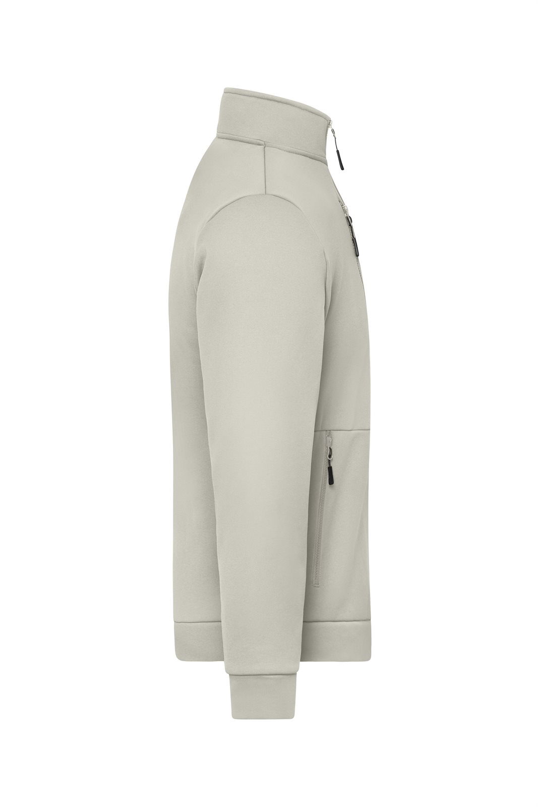 Jacke Unisex Grau – Workwear Fleece Jacket, Detailansicht