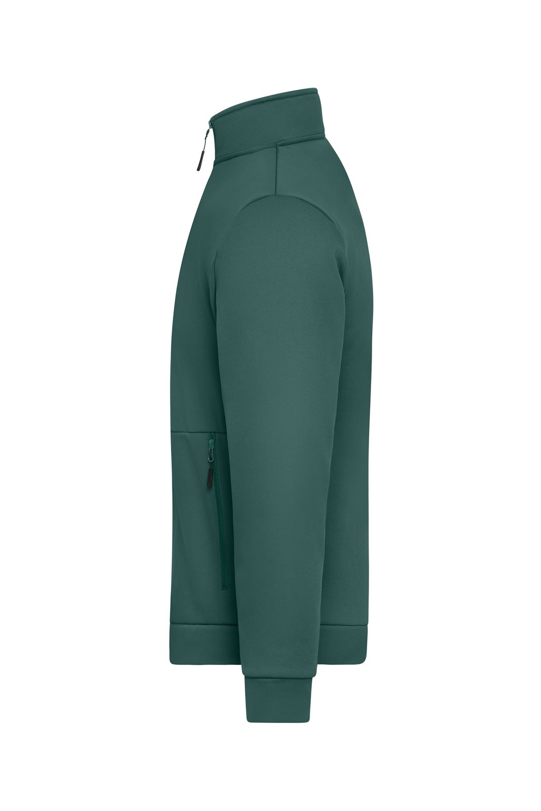 Jacke Unisex Grün – Workwear Fleece Jacket, Detailansicht