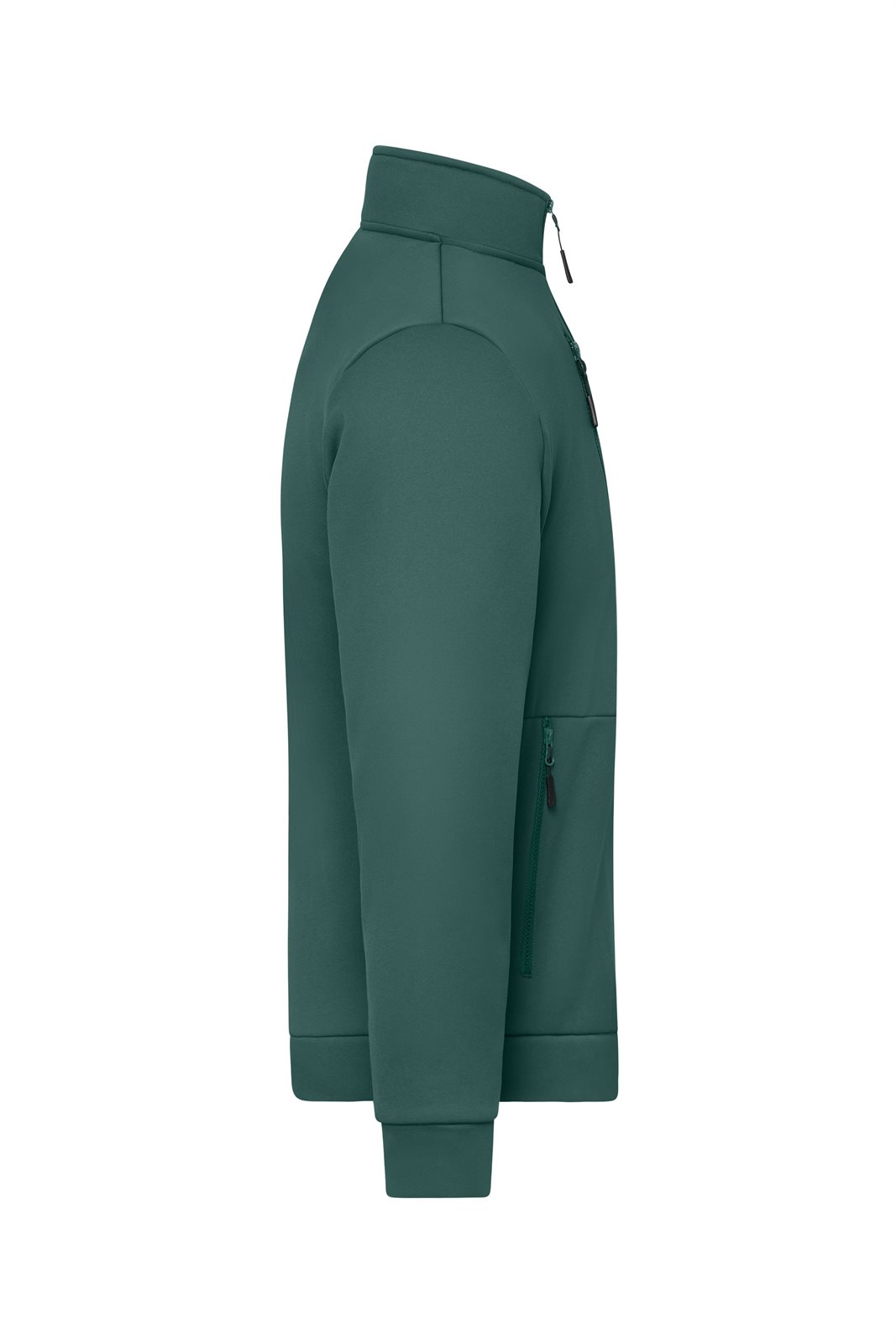 Jacke Unisex Grün – Workwear Fleece Jacket, Detailansicht