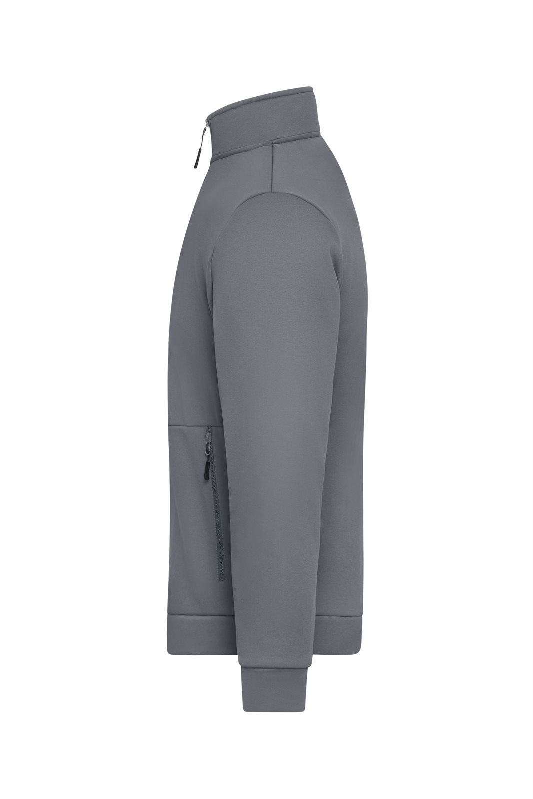Jacke Unisex Grau – Workwear Fleece Jacket, Detailansicht
