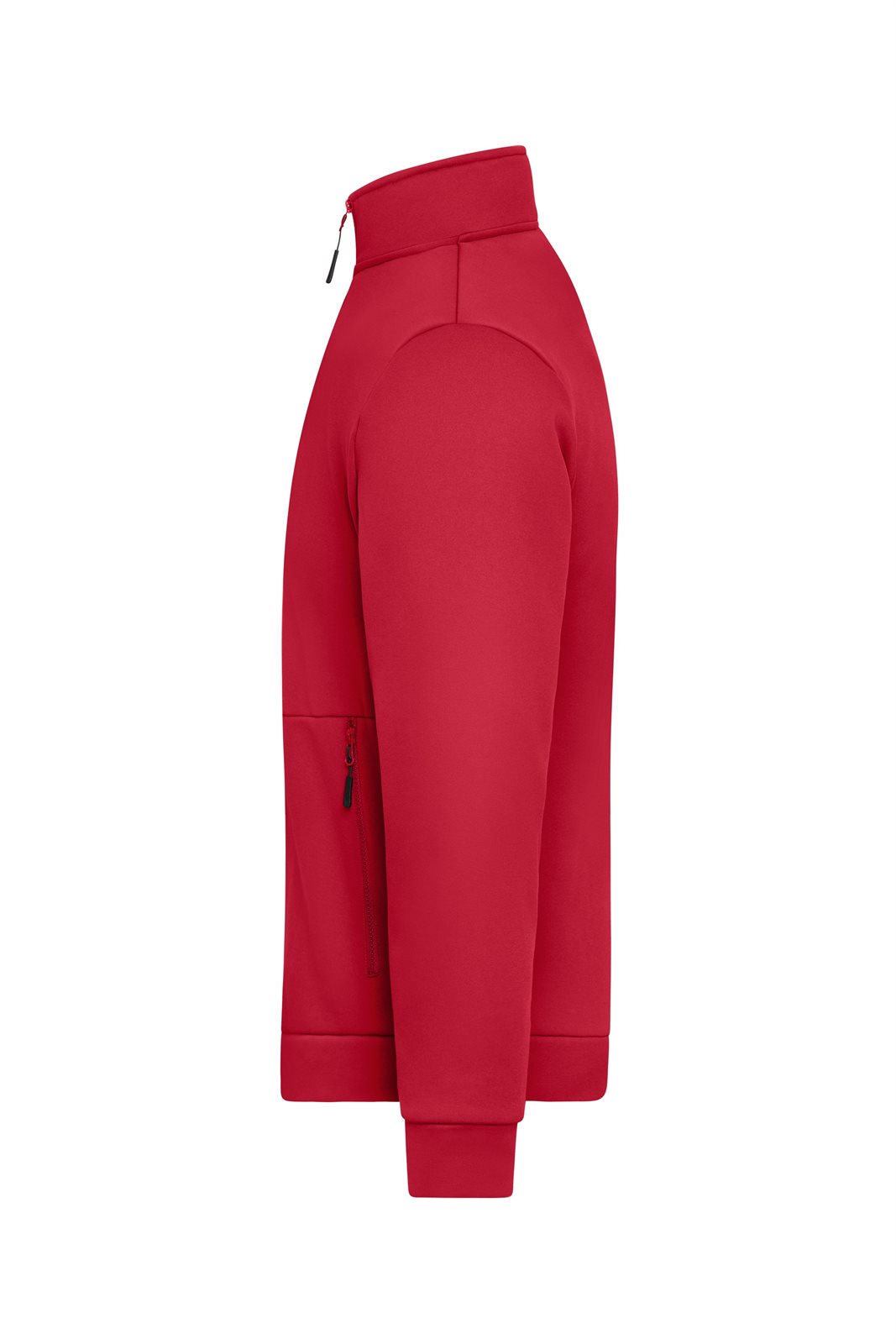 Jacke Unisex Rot – Workwear Fleece Jacket, Detailansicht