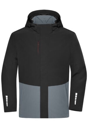 Jacke Unisex Schwarz/Grau – Workwear Hardshell Rainjacket