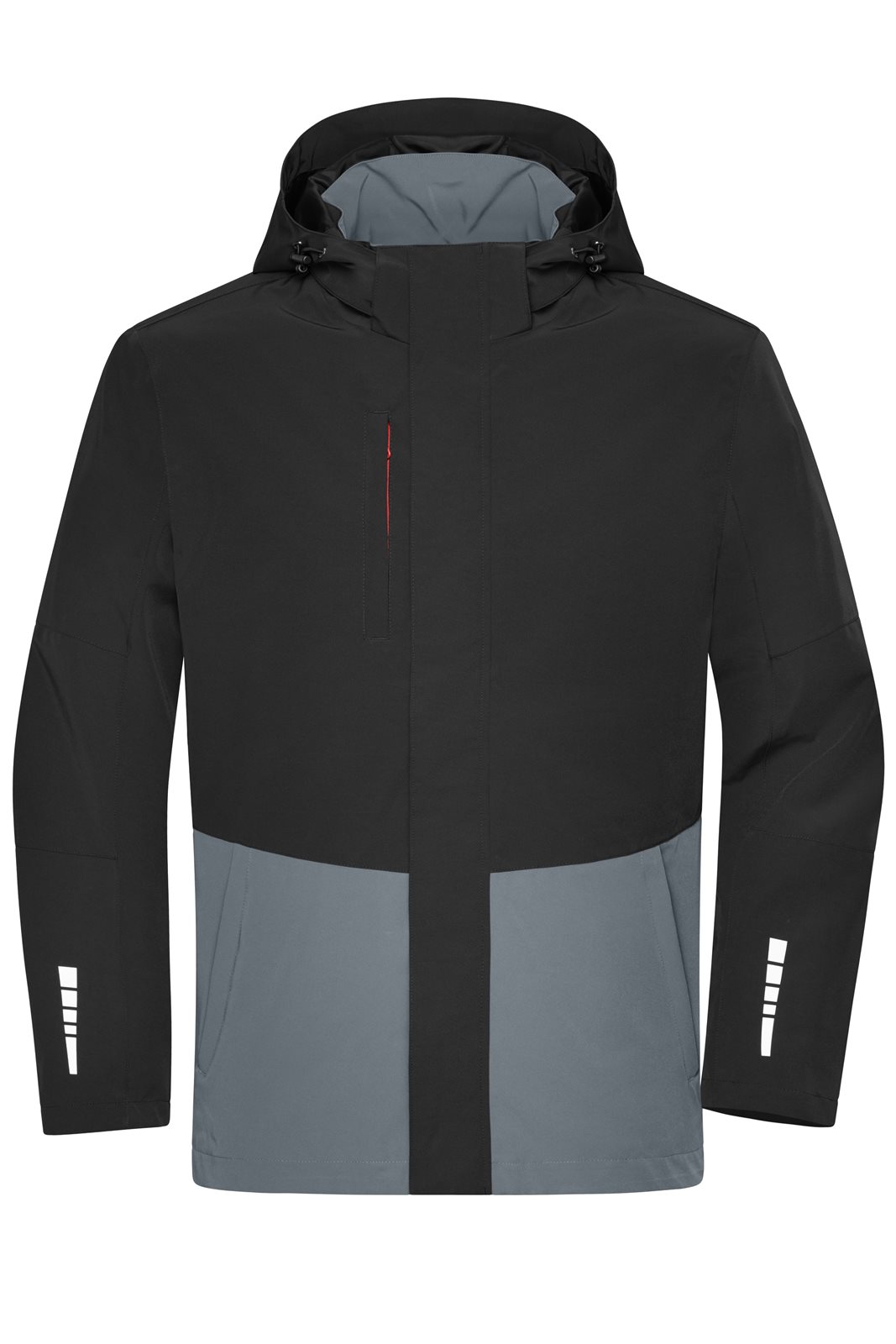 Jacke Unisex Schwarz/Grau – Workwear Hardshell Rainjacket