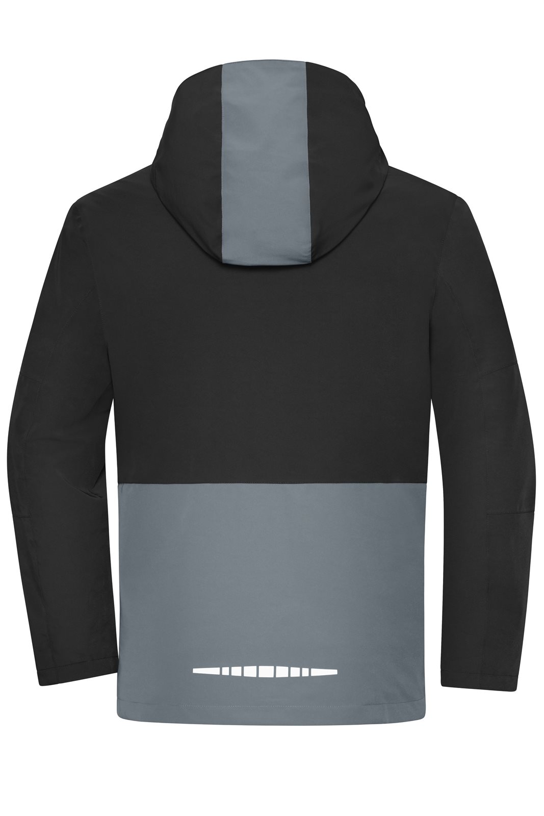 Jacke Unisex Schwarz/Grau – Workwear Hardshell Rainjacket, Detailansicht