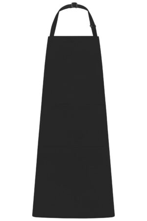 Schürze Unisex Schwarz – Apron with Bib