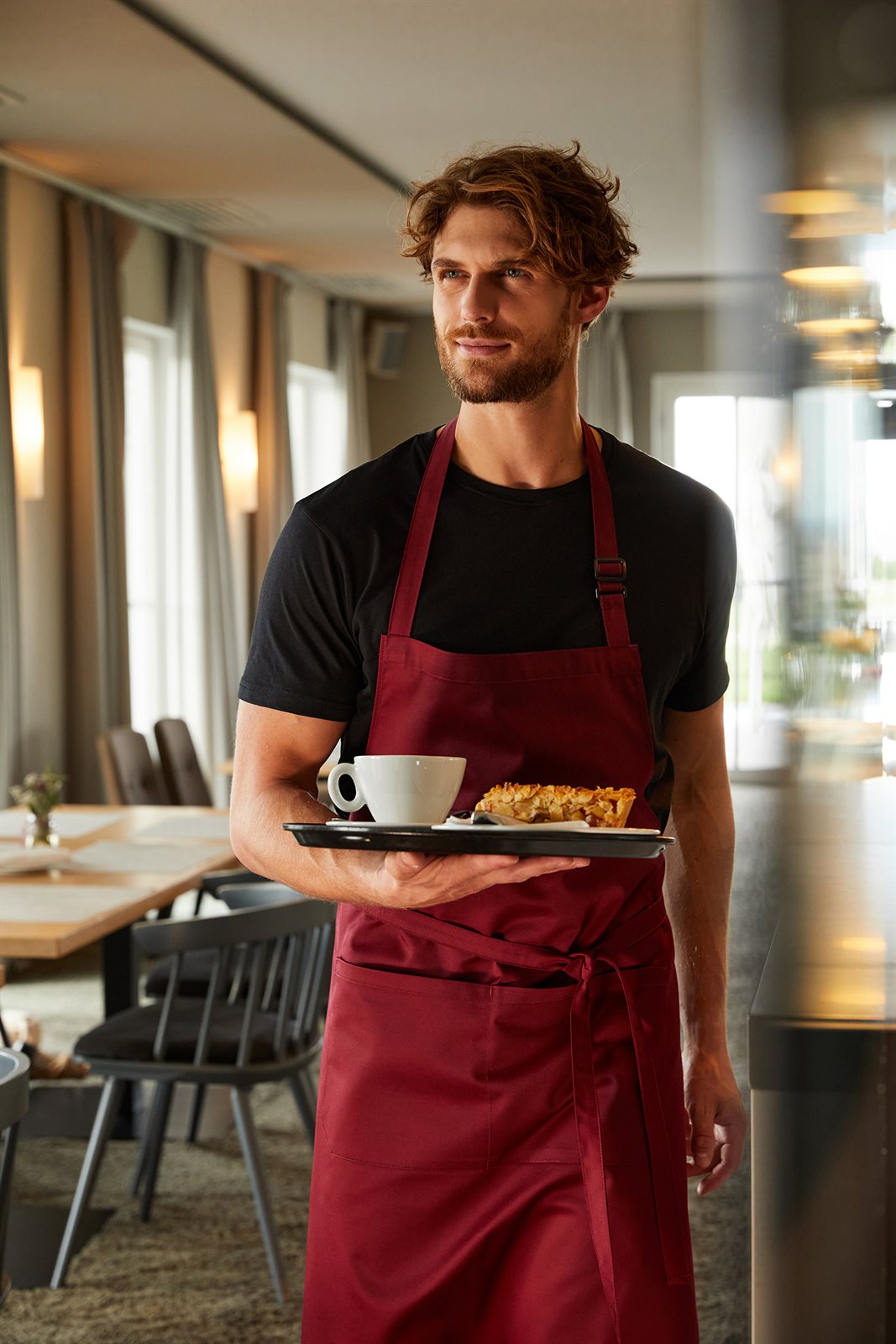 Schürze Unisex – Apron with Bib, Detailansicht