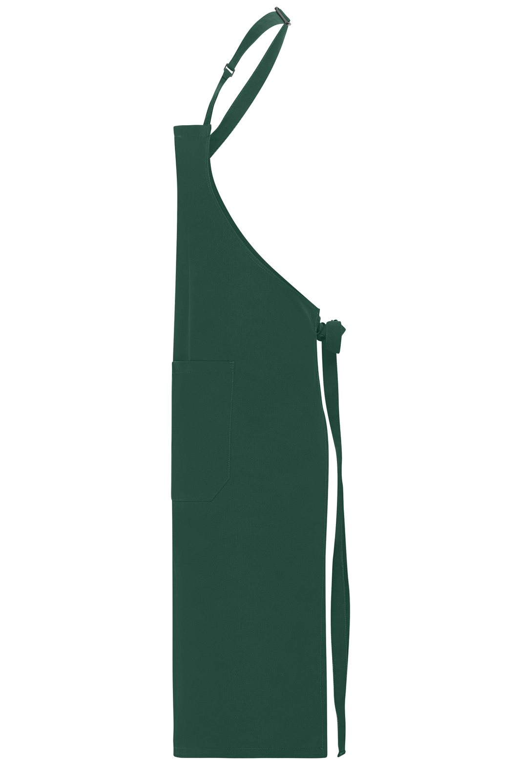 Schürze Unisex Grün – Apron with Bib, Detailansicht