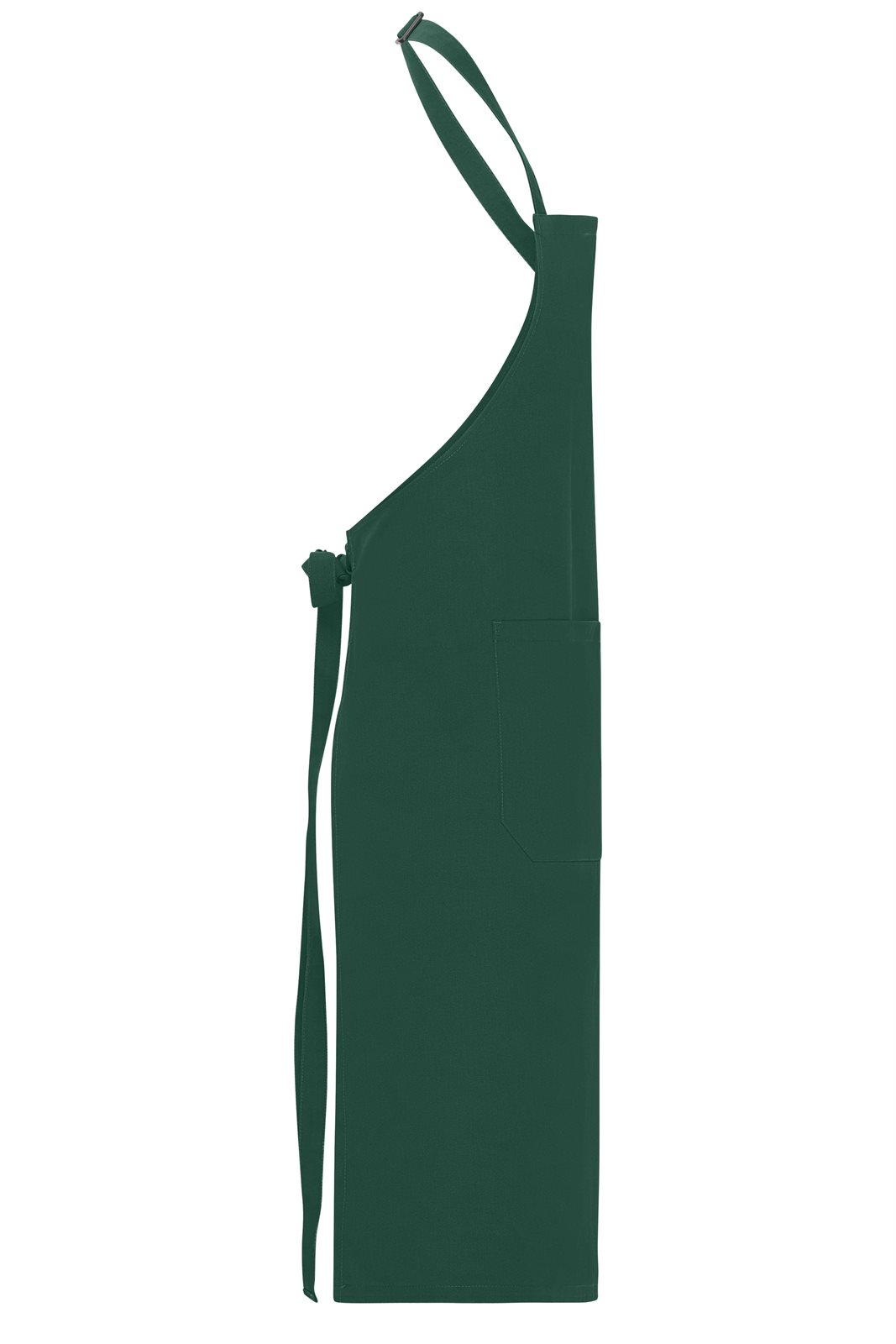 Schürze Unisex Grün – Apron with Bib, Detailansicht