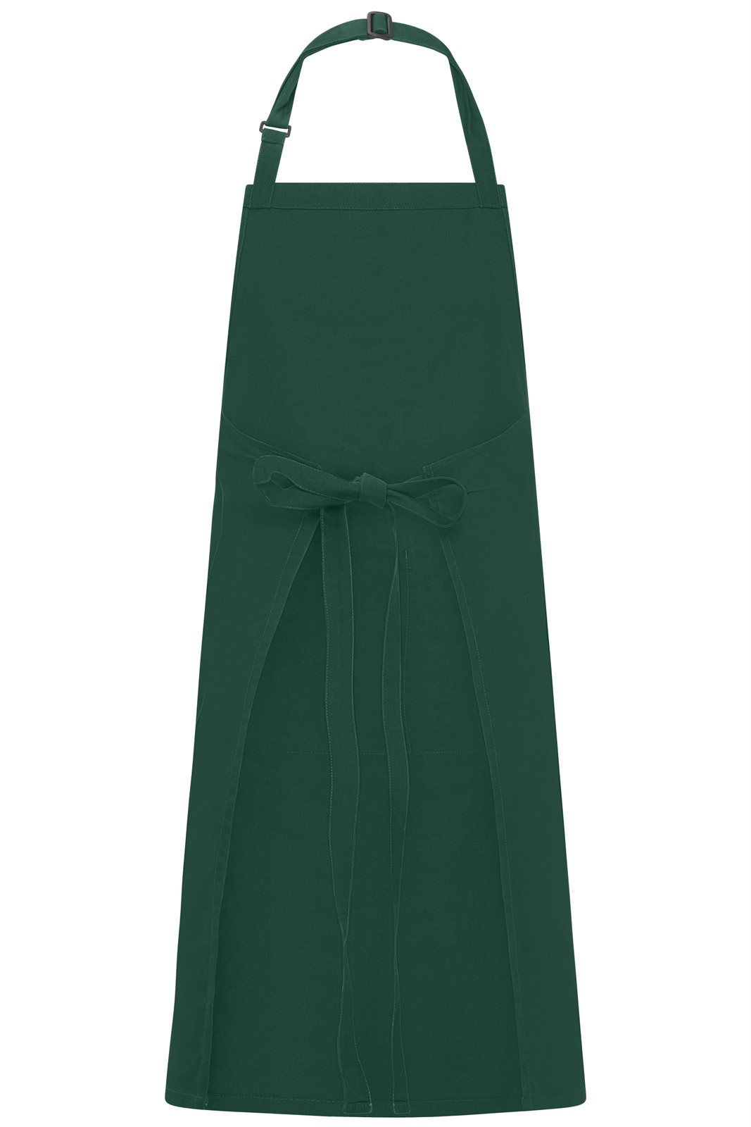 Schürze Unisex Grün – Apron with Bib, Detailansicht