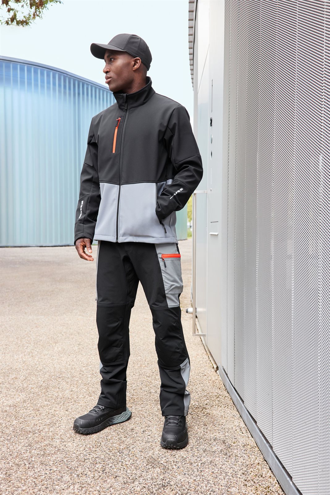 Jacke Unisex – Workwear Softshell Jacket, Detailansicht