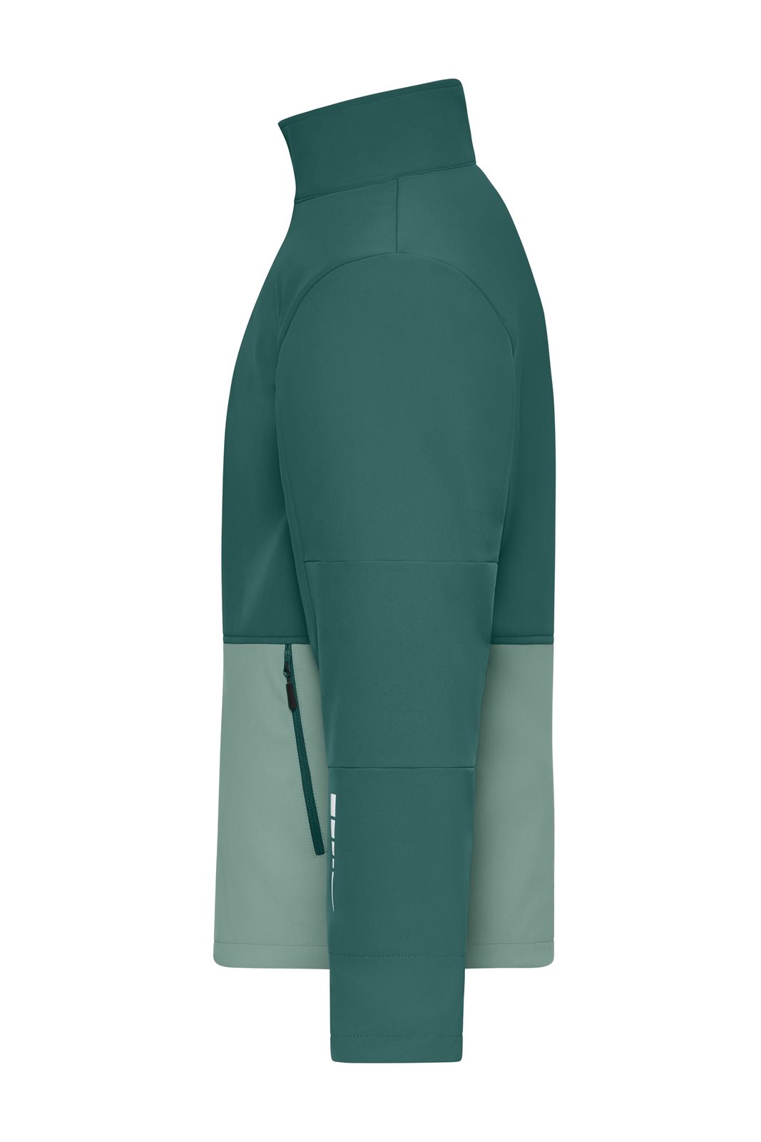 Jacke Unisex Grün – Workwear Softshell Jacket, Detailansicht