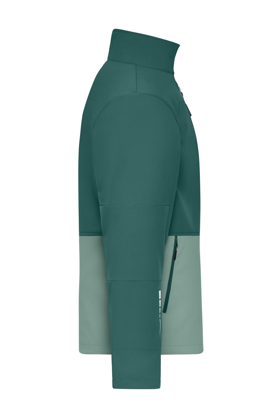 Jacke Unisex Grün – Workwear Softshell Jacket, Detailansicht