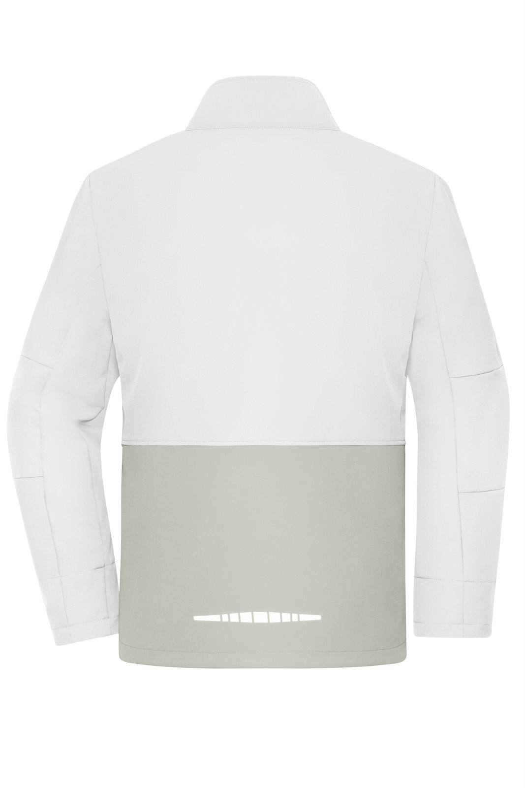 Jacke Unisex Weiß/Grau – Workwear Softshell Jacket, Detailansicht