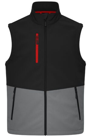 Weste Unisex Schwarz/Grau – Workwear Softshell Vest