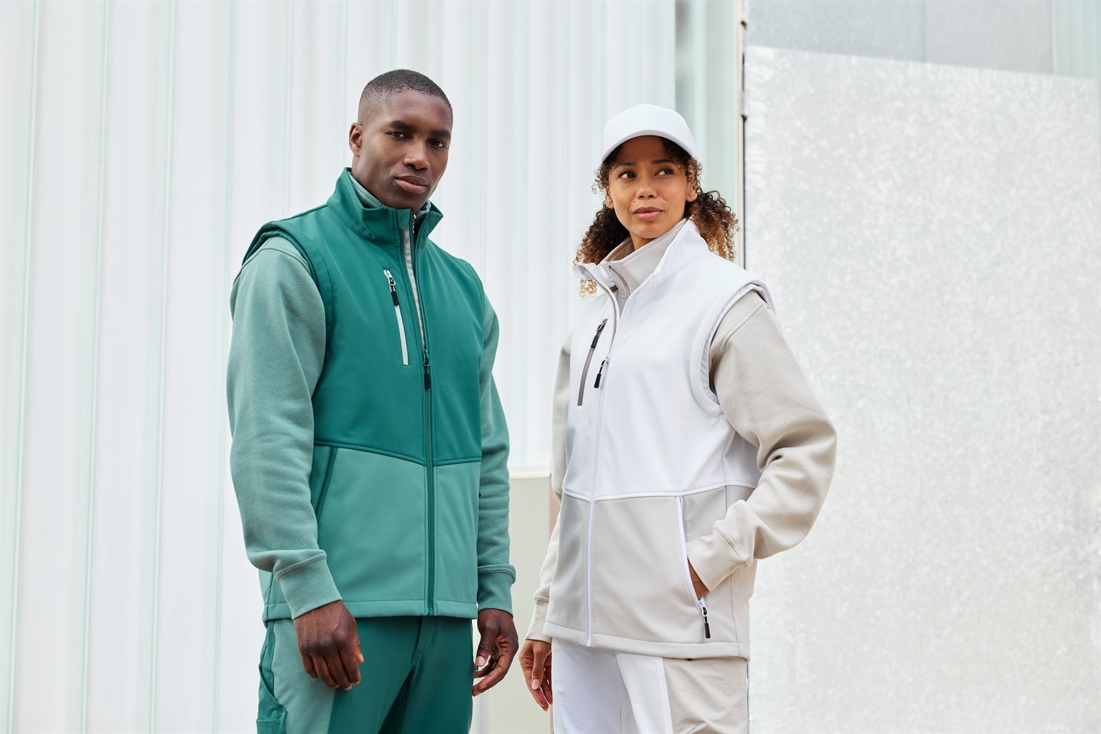 Weste Unisex – Workwear Softshell Vest, Detailansicht