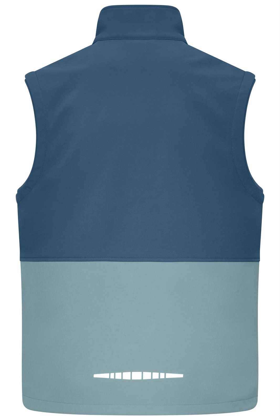 Weste Unisex Blau – Workwear Softshell Vest, Detailansicht